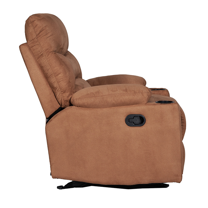 High End Suede Fabric Single Manual Reclining Single Living Room Furniture Lazy boy Reclining Single Sofa With Rocker