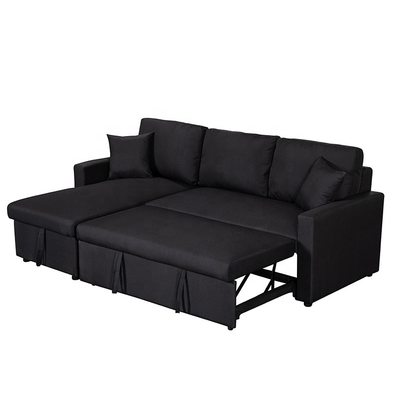 Sofa set designs modern for living room furniture L shape chaise sofa bed with storage box