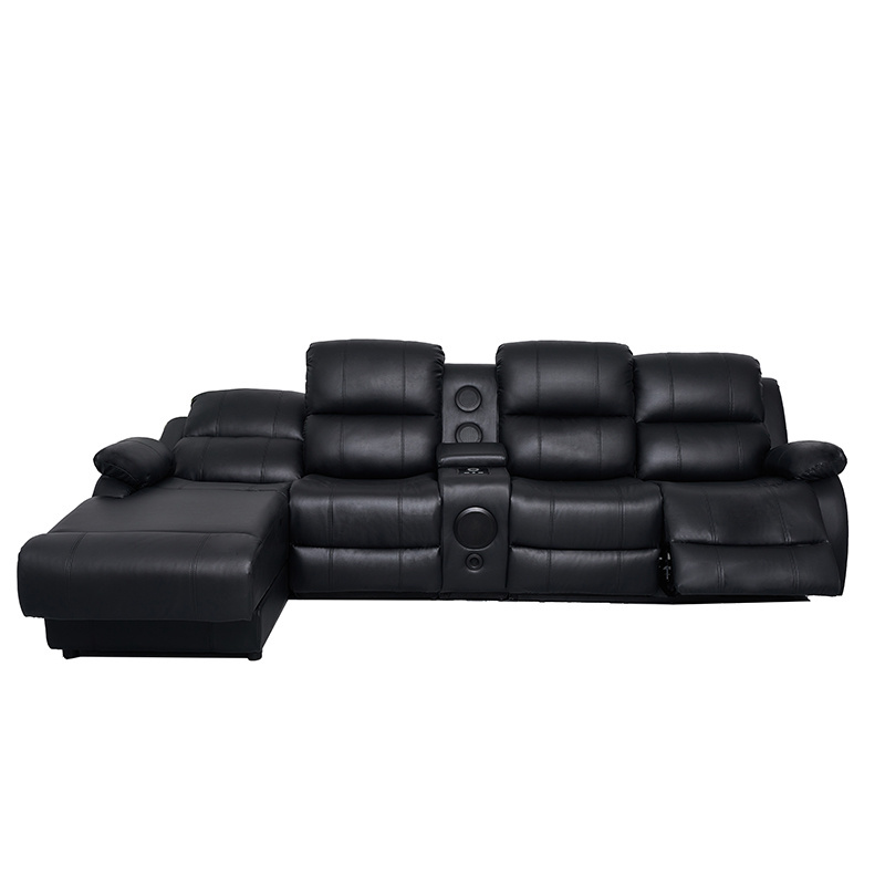 Power Corner Recliner Sofa With Chaise Lounge Reading Light Sound USB And CupHolder