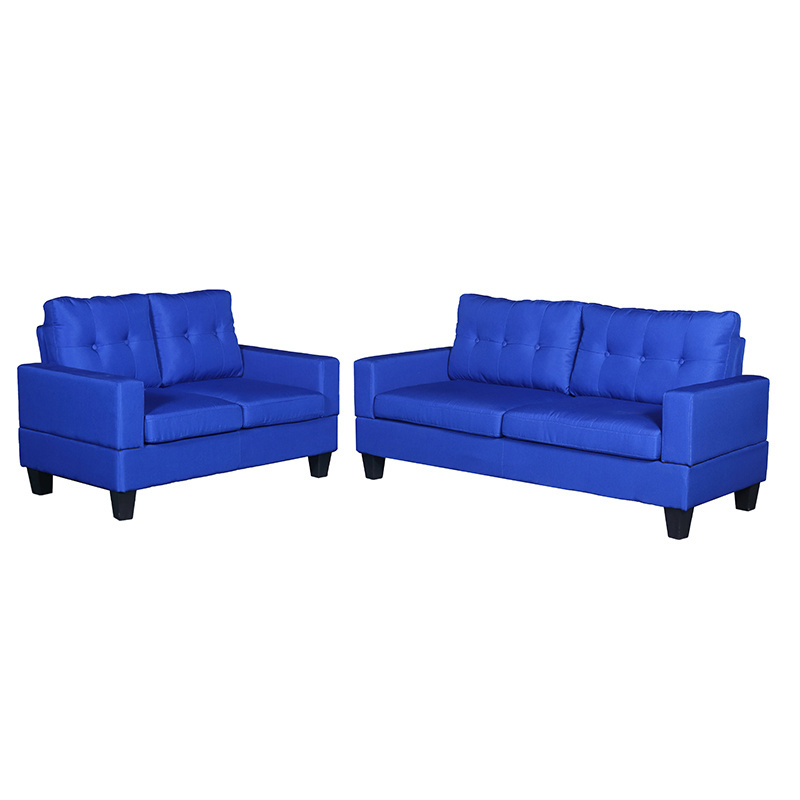 Cheap Stationary Tufted  Modular 3+2 Sofa Set  Modern PU  Sofa Set Designs Living Room Furniture