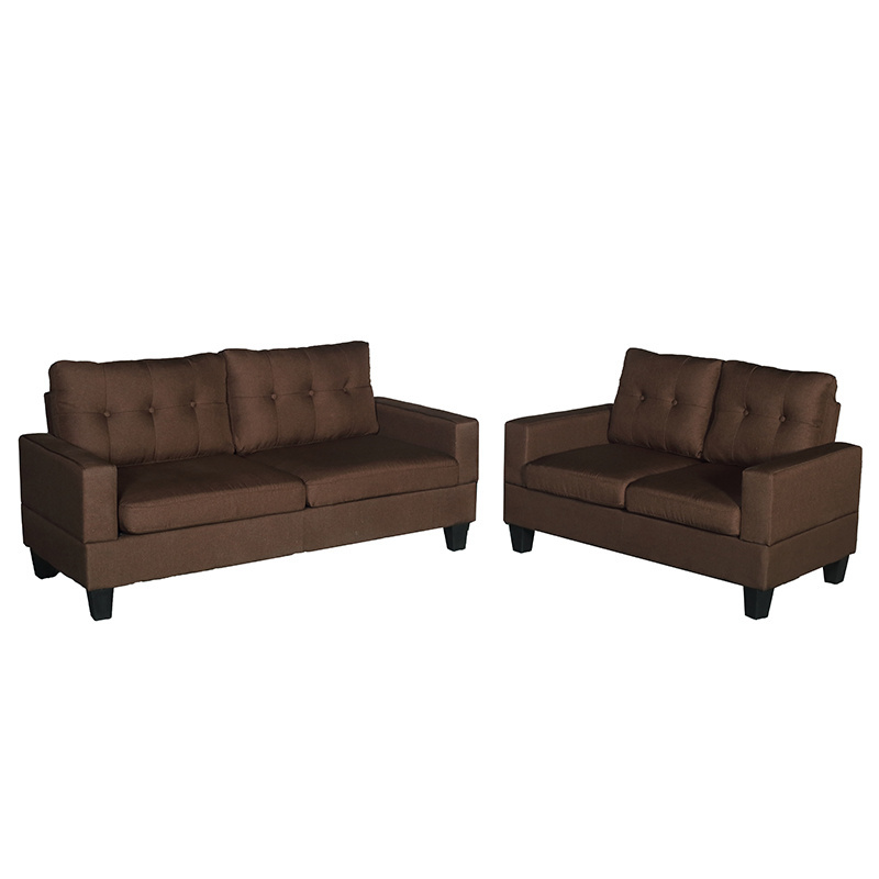 Cheap Stationary Tufted  Modular 3+2 Sofa Set  Modern PU  Sofa Set Designs Living Room Furniture