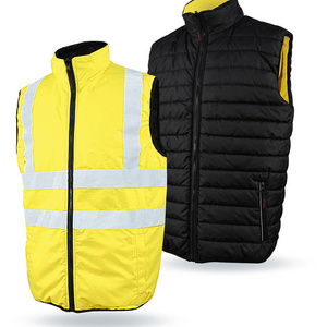 ENISO20471  Hi-vis  reflective safety body warmer Reversible vest