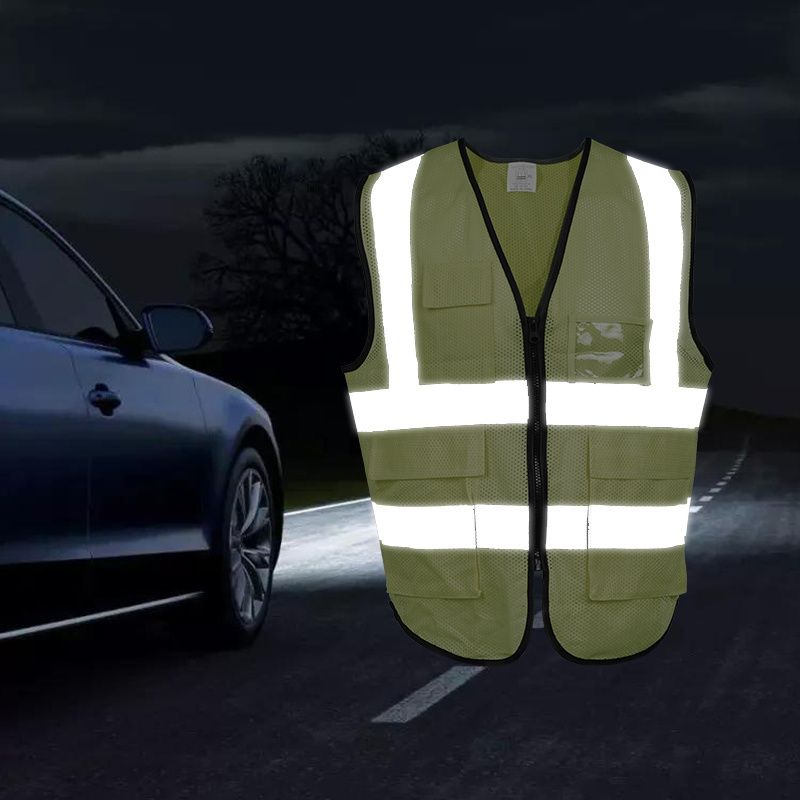 LX Cheap Price Wholesale Hi Vis Reflective Safety Vest Reflector Yellow Safety Vest With Pockets