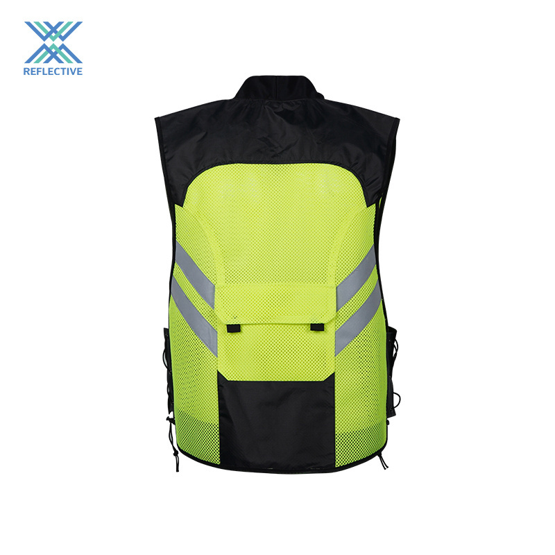 LX  High Quality Low MOQ Security Vest Reflective Industrial Safety Vest Yellow Reflective Hi Vis Safety Vest