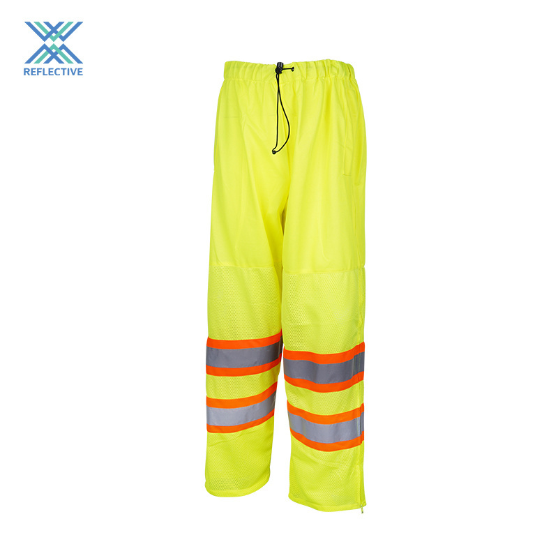 High visibility Yellow/orange Reflective Safety Pants Safety Trousers Waterproof Pants With Reflective Tape