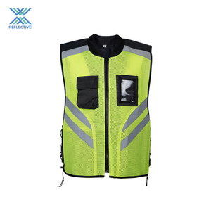 LX  High Quality Low MOQ Security Vest Reflective Industrial Safety Vest Yellow Reflective Hi Vis Safety Vest