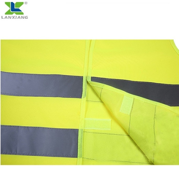 Class 2 Hi-viz Security Uniform Reflector Tape Safety Reflective Vest with Logo