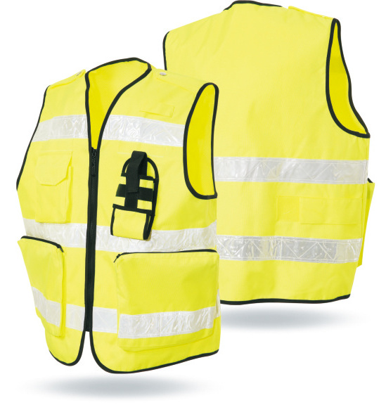 Wholesale multi pockets Custom Cheap Hi Vis safety jacket Reflective Vest