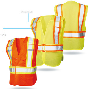 High Visibility  Reflective 5 point take off Safety Vest Safety waistcoat