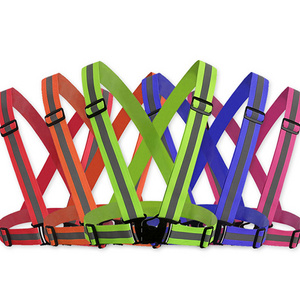 Wholesale Hi Vis Custom Running Cycling Bike Reflective Belt Fabric Vest ,Reflective Safety Belt