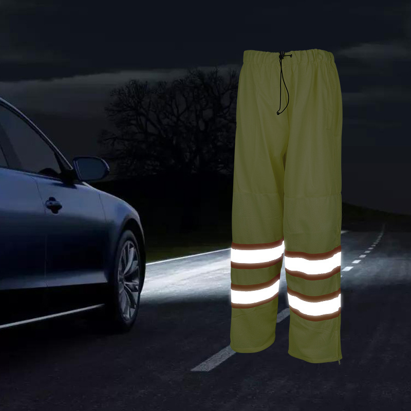 High visibility Yellow/orange Reflective Safety Pants Safety Trousers Waterproof Pants With Reflective Tape