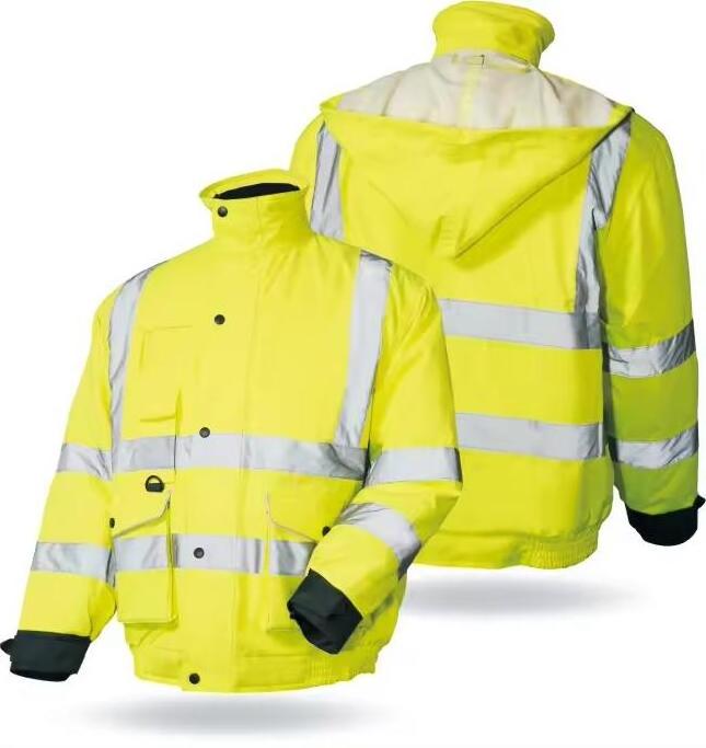 Hot sale new design  HI Vis waterproof/windproof softshell  jacket  with reflective tape