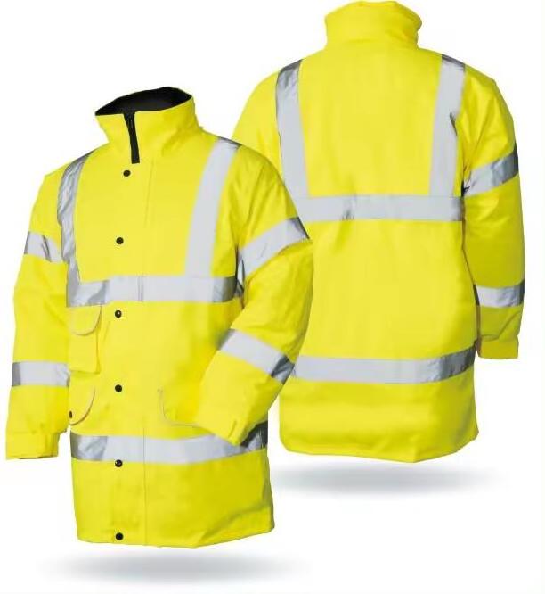 Hot sale new design  HI Vis waterproof/windproof softshell  jacket  with reflective tape