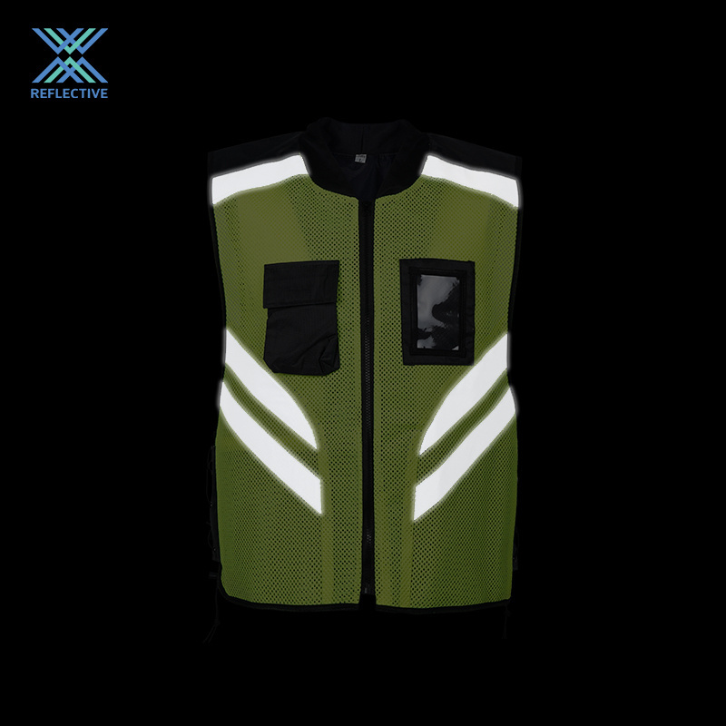 LX  High Quality Low MOQ Security Vest Reflective Industrial Safety Vest Yellow Reflective Hi Vis Safety Vest