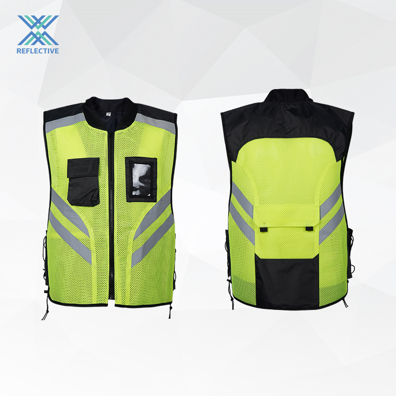 LX  High Quality Low MOQ Security Vest Reflective Industrial Safety Vest Yellow Reflective Hi Vis Safety Vest