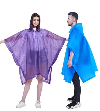 Customize colors Plastic Clear EVA safety full body outdoor travel Environmental Friendly Rain Coat Jacket