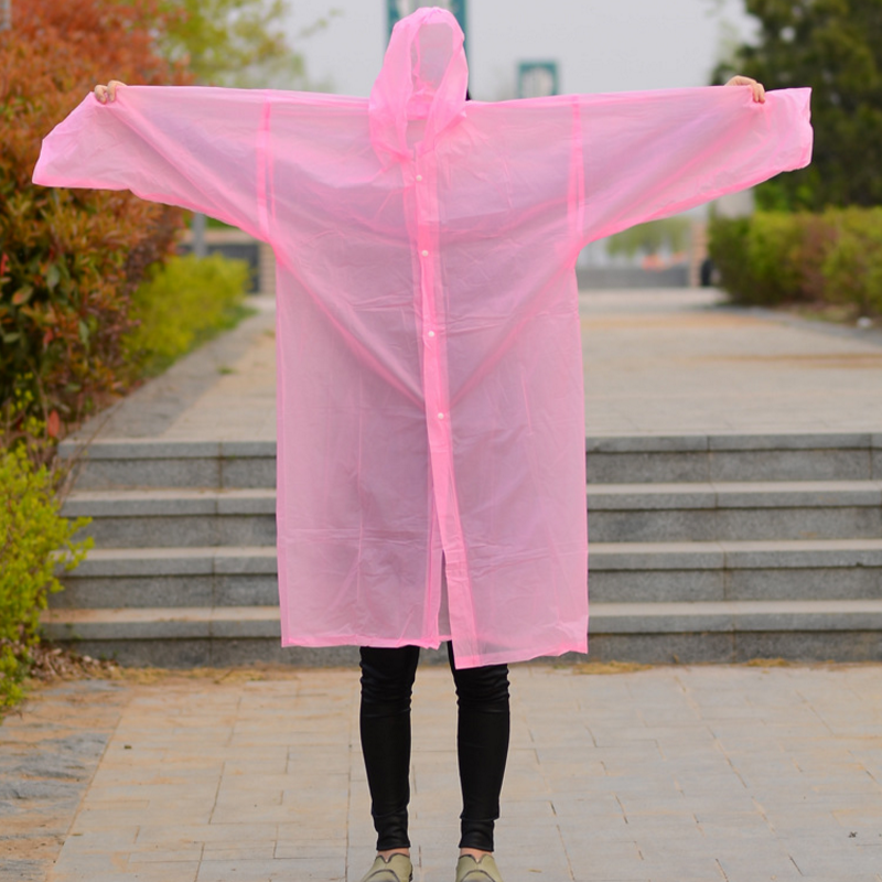 Customize colors Plastic Clear EVA safety full body outdoor travel Environmental Friendly Rain Coat Jacket