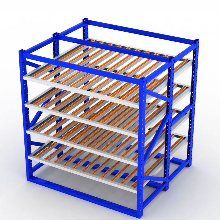 Customized Dynamic Storage Rack Warehouse Storage Gravity Carton Flow Rack