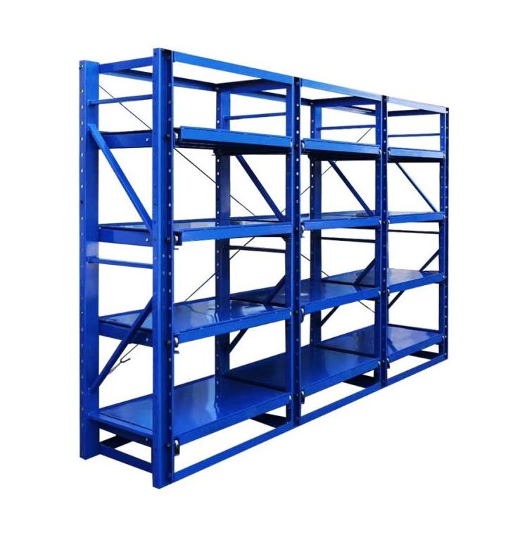 Adjustable 4-layer custom - made premium metal pallet shelves factory heavy - duty mold racks