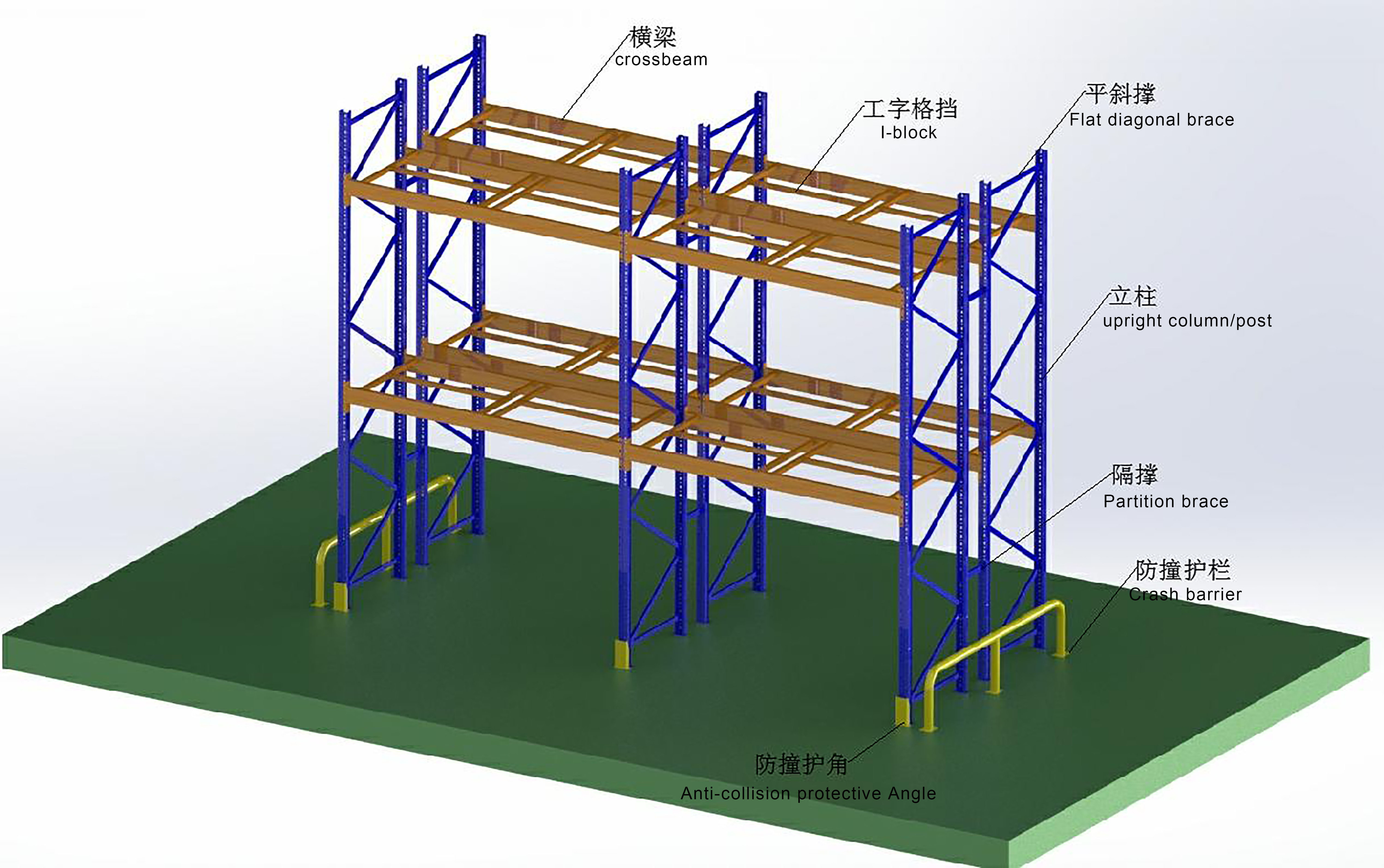 2024 Burst Wholesale Low-Cost Metal Racks Heavy Duty Shelves Warehouse Goods Storage Shelves