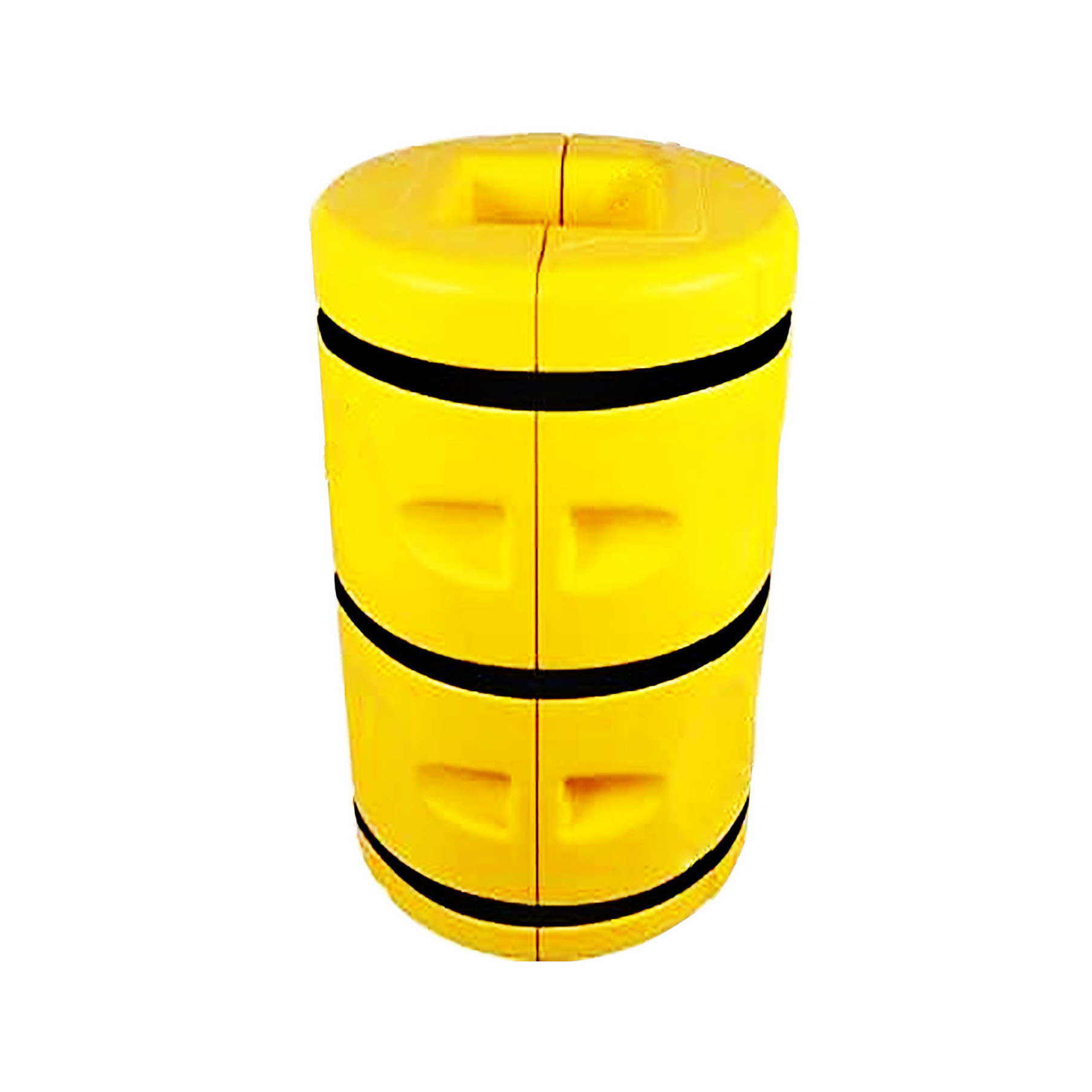 Flexible Black Yellow Stripes Parking Lot Edge Protector Wall Corner Protector