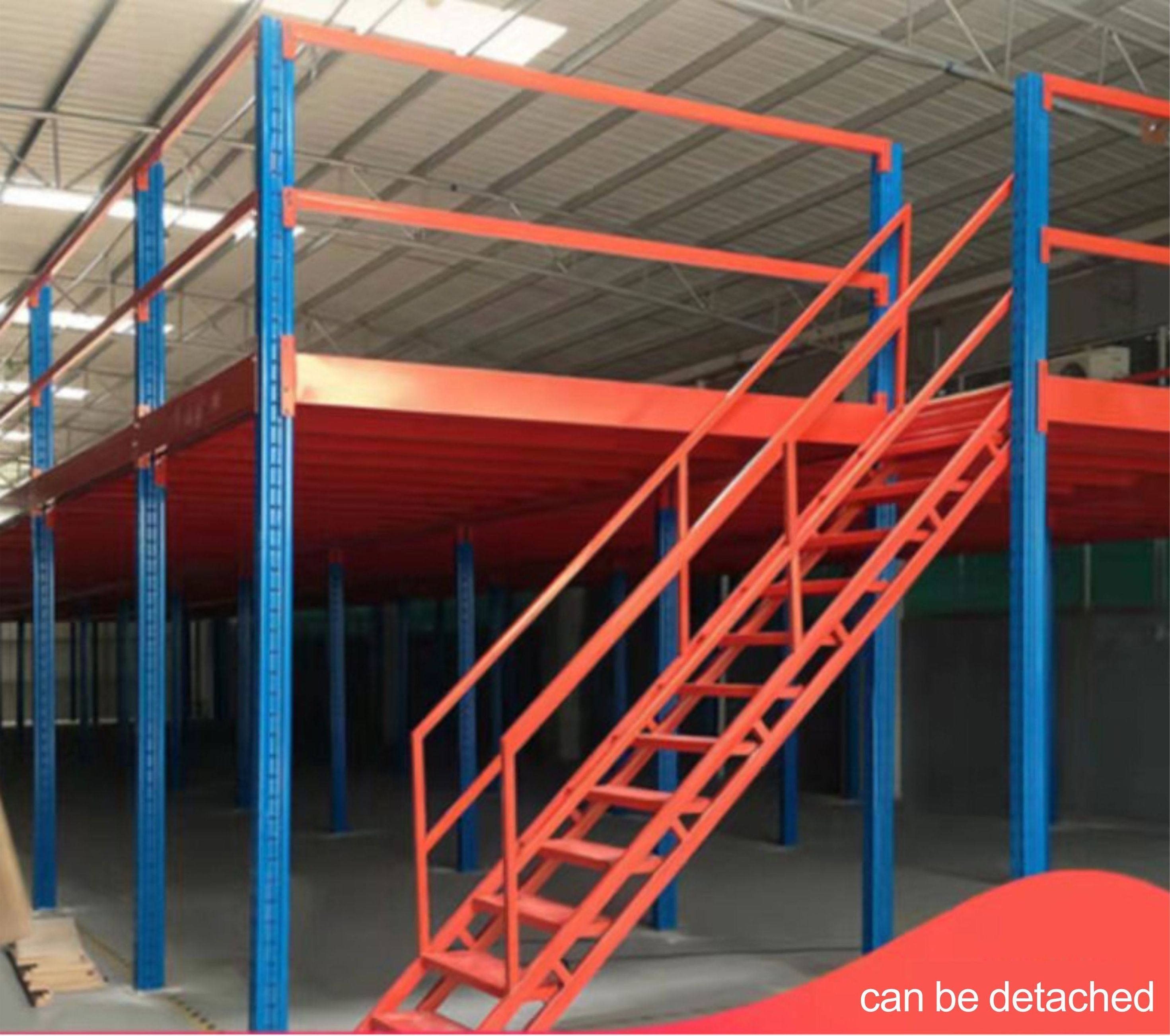 2023 Factory wholesale Racking warehouse Multi-tiers Custom Mezzanine Platform Racking heavy duty Racking supported mezzanine