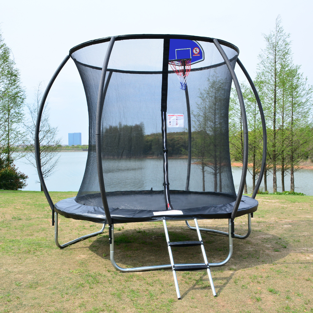 New product jumping bungee Trampoline Outdoor Kids Adults Trampoline   with Safety Net and Spring Padding