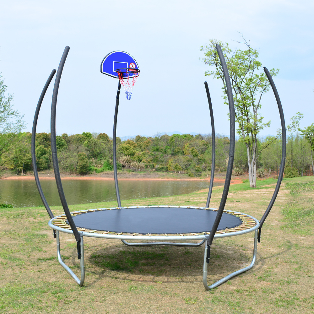 New product jumping bungee Trampoline Outdoor Kids Adults Trampoline   with Safety Net and Spring Padding