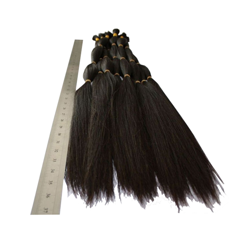 Virgin Brazilian Remy natural black brown Gray Human Bulk Human Hair for Sale Braiding Hair Blonde Color No Weft