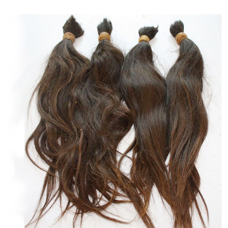 Virgin Brazilian Remy natural black brown Gray Human Bulk Human Hair for Sale Braiding Hair Blonde Color No Weft