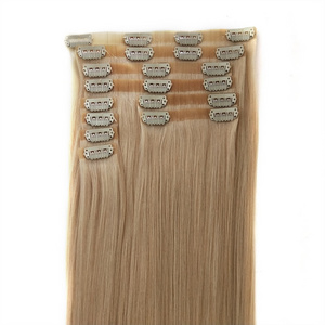 Extensions Manufacturer Wholesale In Stock Natural Raw Double Drawn Virgin Remy Seamless Clip In Hair Human Extensions