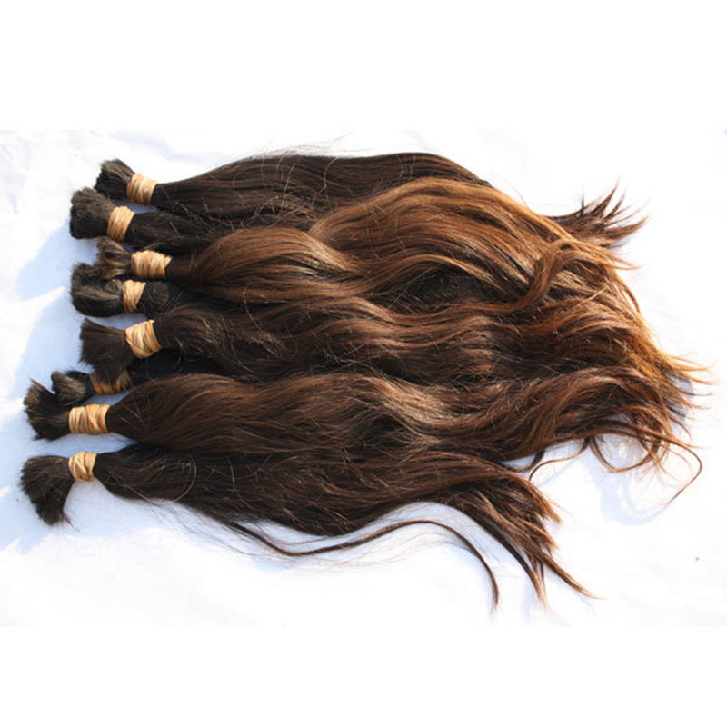 Virgin Brazilian Remy natural black brown Gray Human Bulk Human Hair for Sale Braiding Hair Blonde Color No Weft