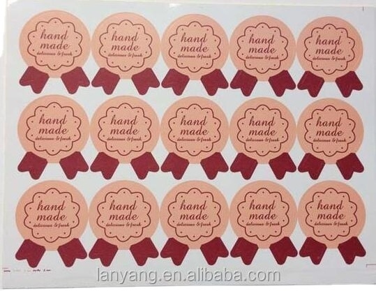 Birthday Cake Stickers - Thank You labels Personalized Name Stickers / Name Labels / Use on Cake Box