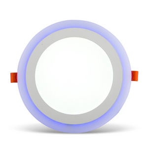 New Hot Sale Double Color Changing Adjustable Recessed Colour Changing Round Deep Panel Light