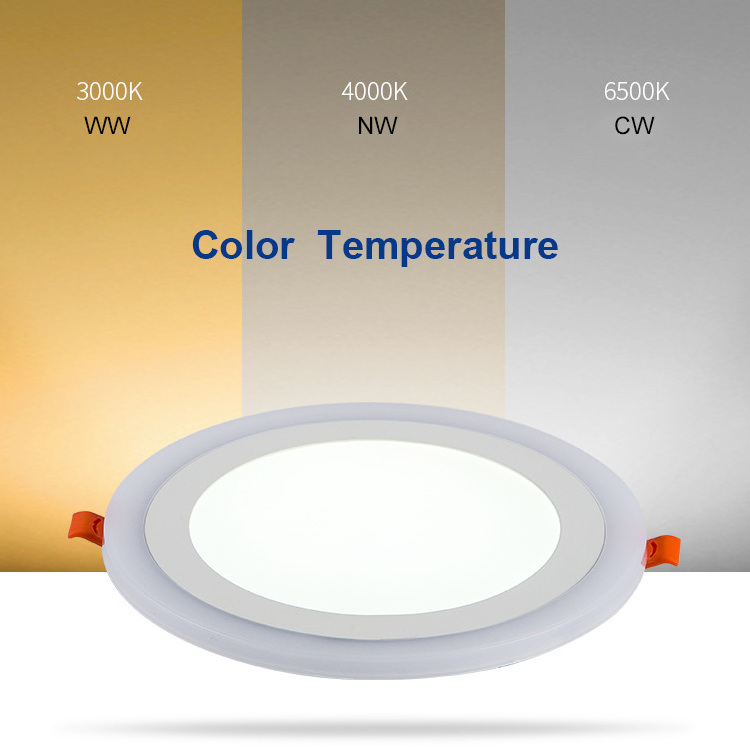 New Hot Sale Double Color Changing Adjustable Recessed Colour Changing Round Deep Panel Light