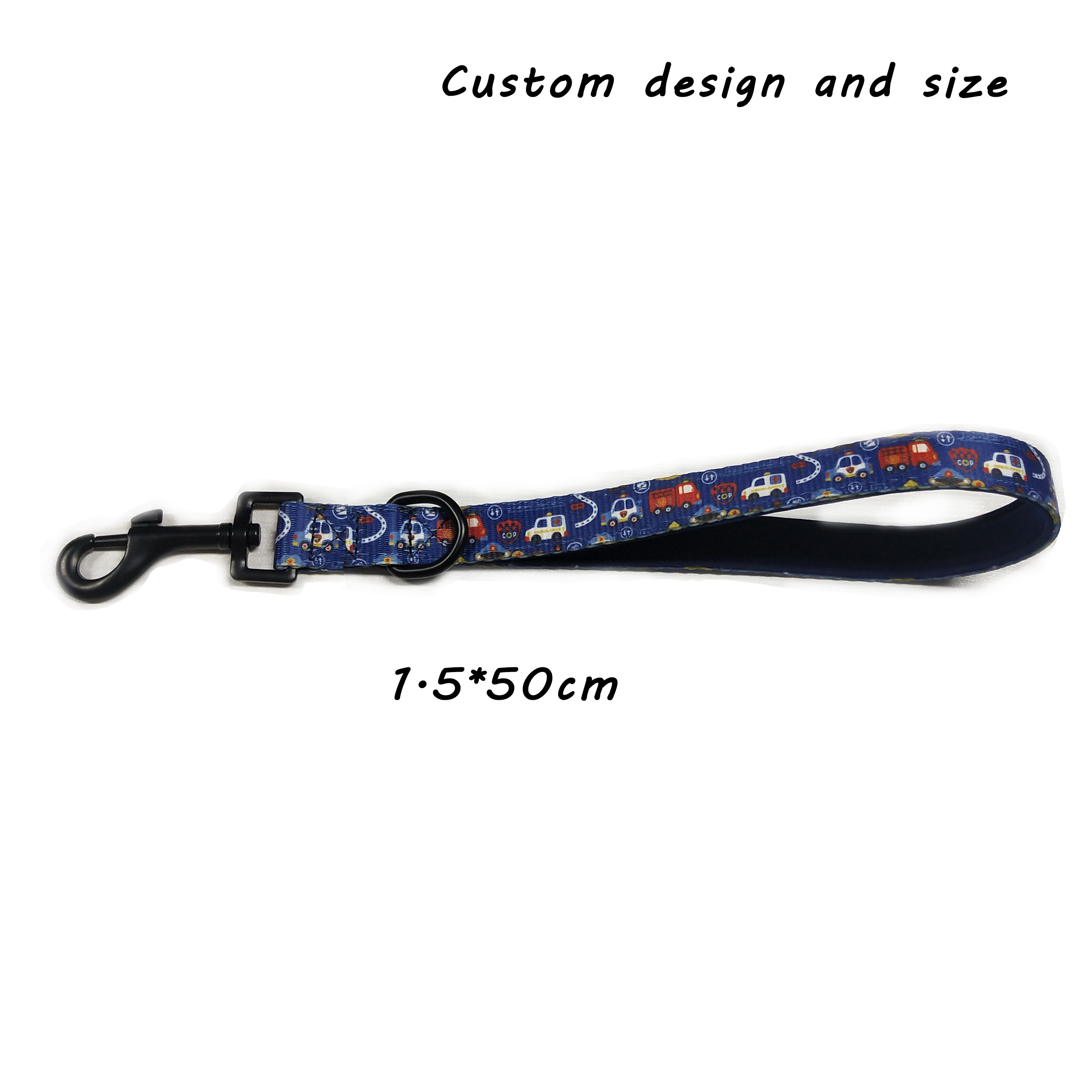 High quality Pet accessories Short Dog Leash 12 24 inch custom Short Soft padded handle dog leash and collar small outdoor lead