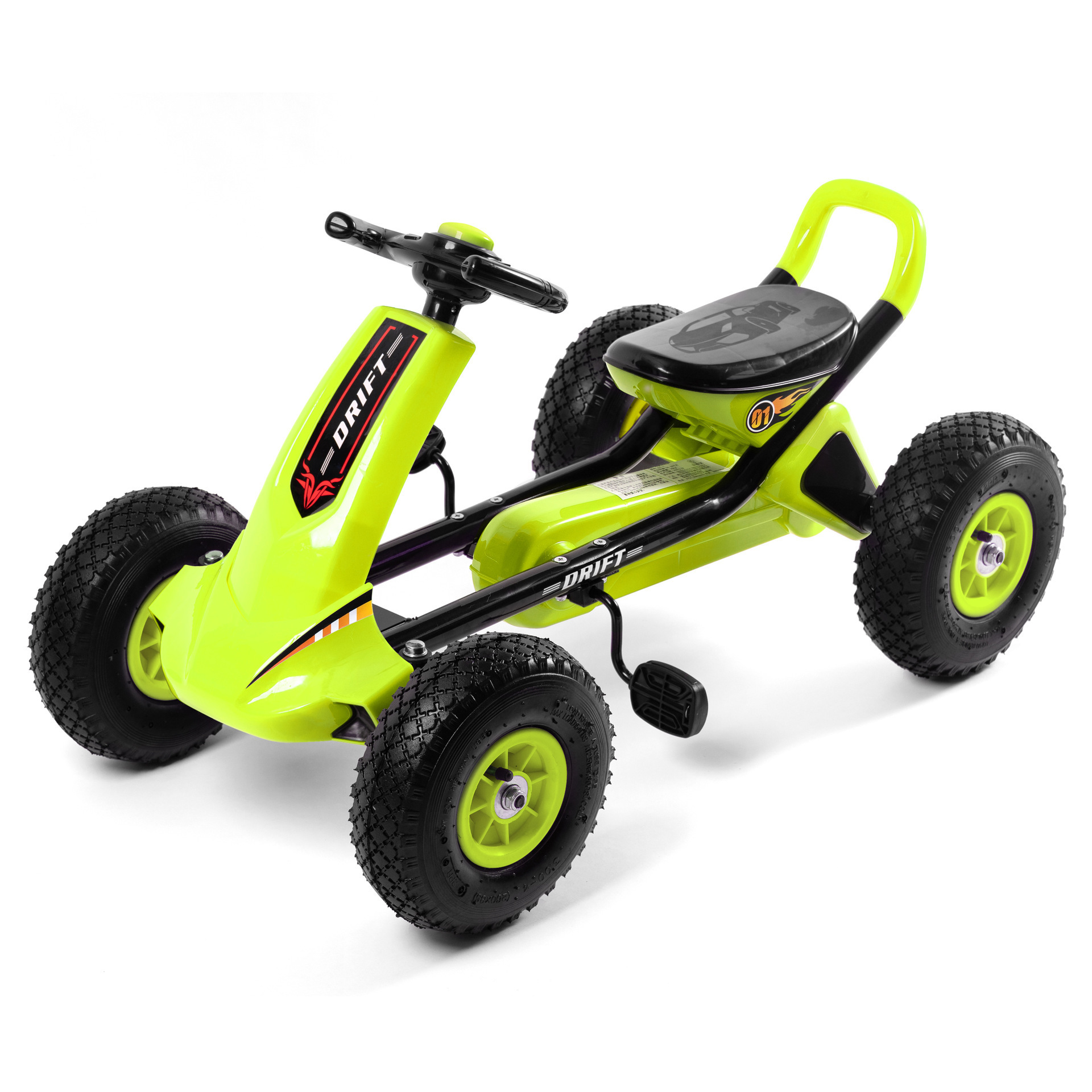 Factory delivery whole sale go karts  cheap price children toy ride on car rubber tire pedal go karts for kids gift