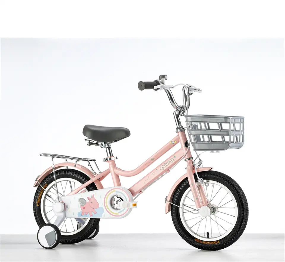 Oem 12 14 16 18 20 Inch Children's Bicycle For Baby Girls Boys With Basket Training Wheels Ride On Bike For Kids 3-10 Years old