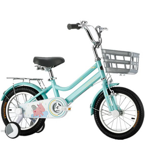 Oem 12 14 16 18 20 Inch Children's Bicycle For Baby Girls Boys With Basket Training Wheels Ride On Bike For Kids 3-10 Years old