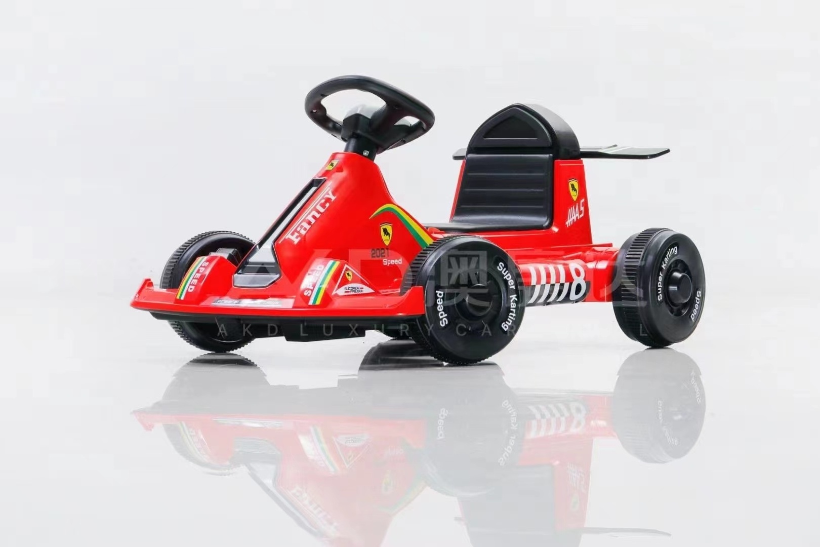 Kids go kart electric battery power car for children 12V7A