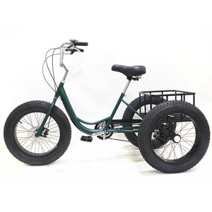 Wholesale 20 "fat tire 7 speed tricycle Snow tricycles Adult three-wheeled bicycle