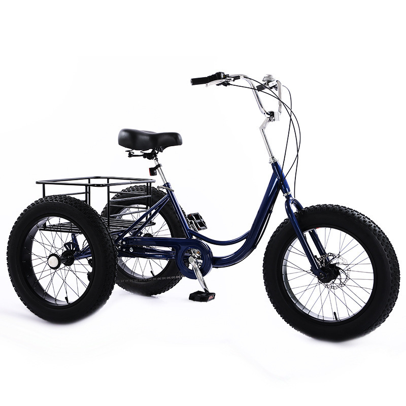 Wholesale Three-wheel Cargo Bike 3 Wheel 20 Inch Fat Tire Tyre Cargo Trike Tricycle Bike