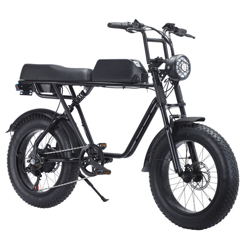 Stock Ready 48V 500W Retro Fat Tire Electric Bike 20 Inch Long Range Super73 E Bike Beach Cruiser Electric Mountain Bike