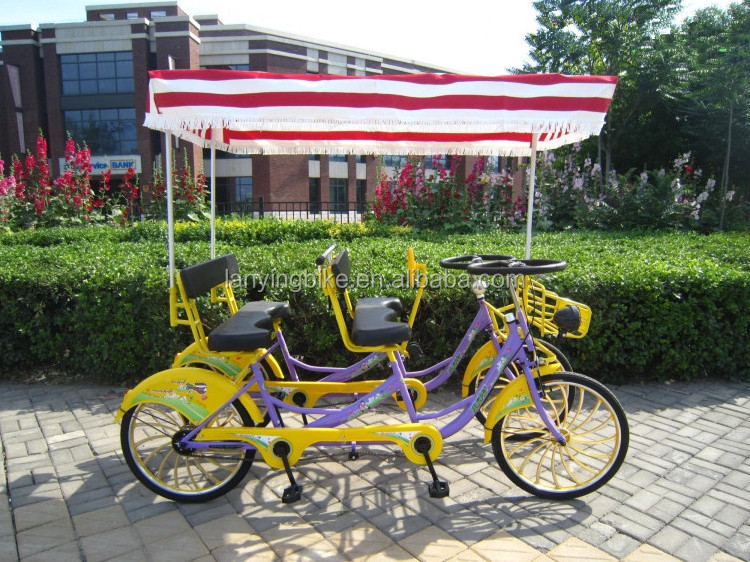 hot selling 4 person surrey bike for adults/used tandem bicycle for sale