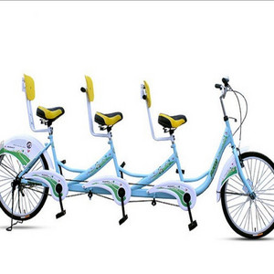 best quality tandem bicycle for 3 seaters/high quality 3person tandem surrey bike