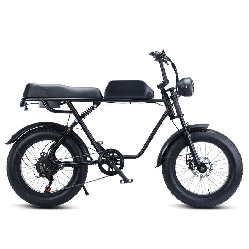 Stock Ready 48V 500W Retro Fat Tire Electric Bike 20 Inch Long Range Super73 E Bike Beach Cruiser Electric Mountain Bike