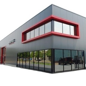 lightweight clear span steel frame warehouse office metallic roof structure light steel for Factory building warehouse