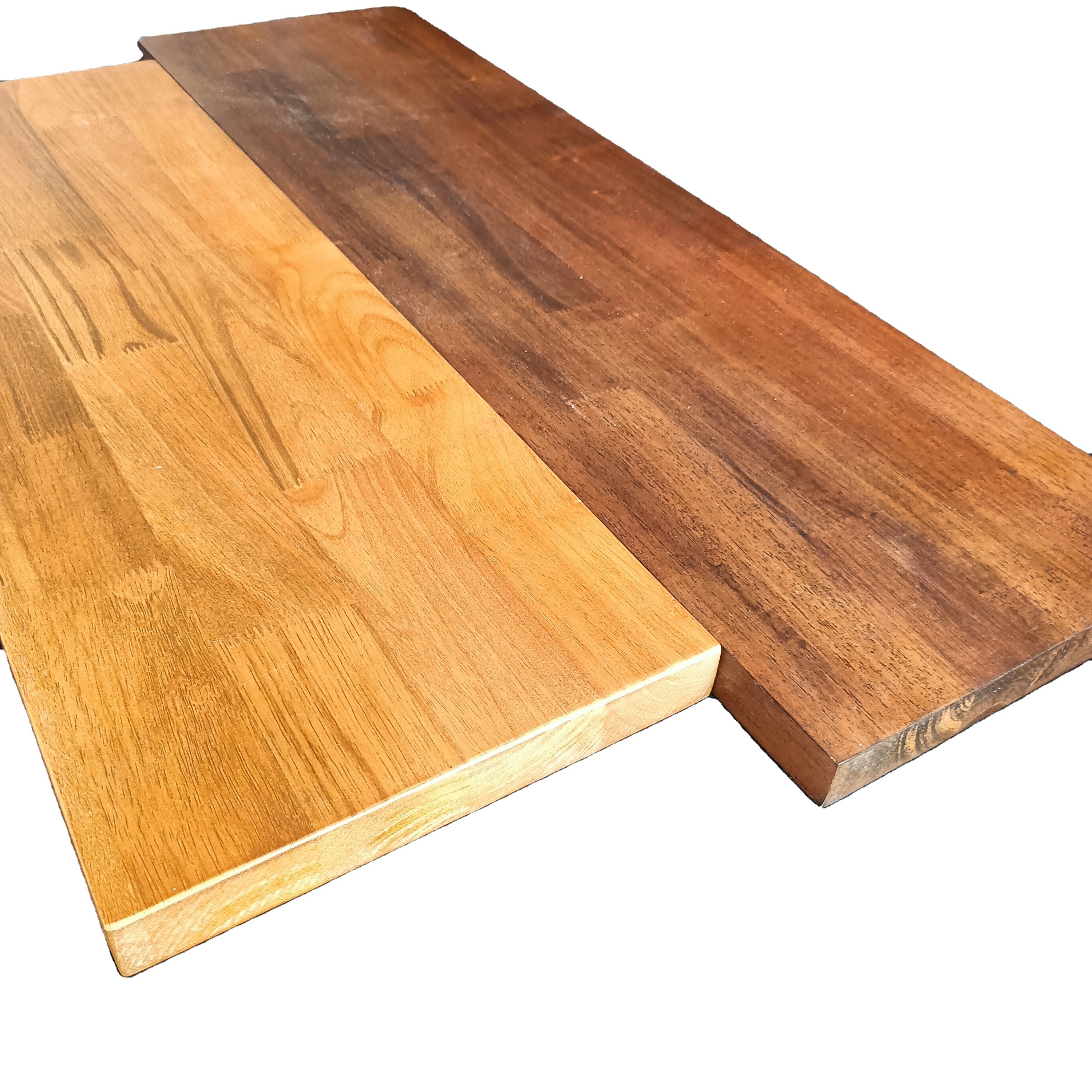 Factory Customized And Color Painted  Solid Wood Tabletops Rubber Wood Finger Jointed Board Countertops For Restaurant