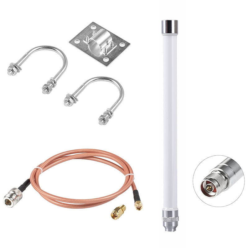 Internet Satellite Wireless 3-13 Dbi Lora Gateway 868/433mhz Omni Fiberglass wifi 4g waterproof outdoor feberglass antenna