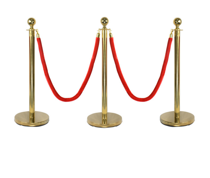 Customizable Red Carpet Pole And Velvet Queue Rope Barriers